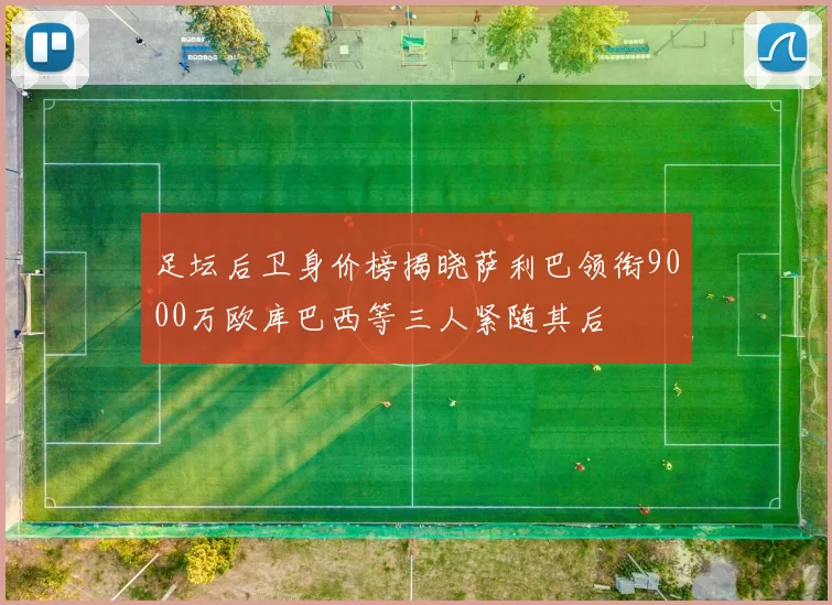 足坛后卫身价榜揭晓萨利巴领衔9000万欧库巴西等三人紧随其后
